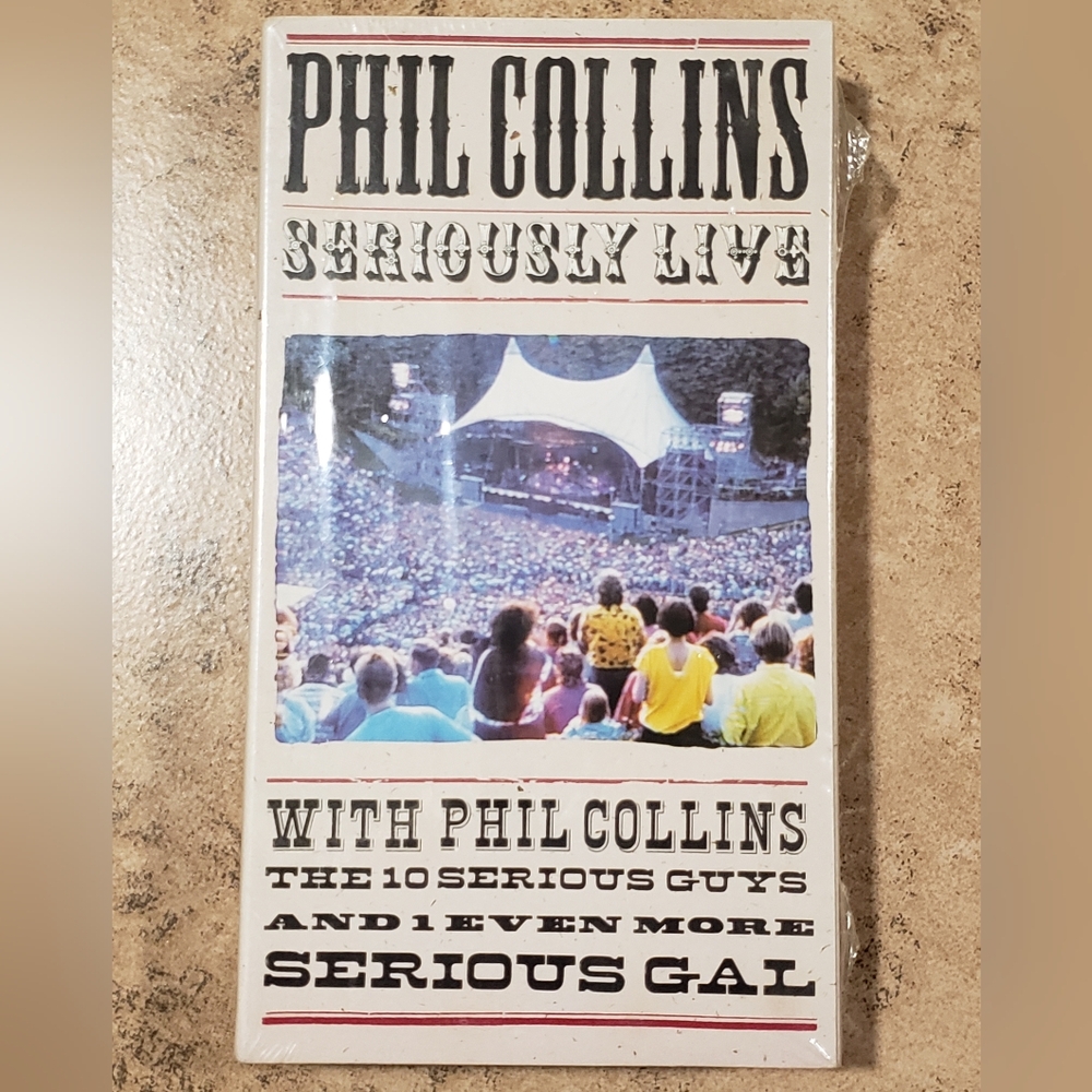 Phil Collins Seriously Live In Berlin (VHS, 1990, A*Vision) NEW Sealed Vintage